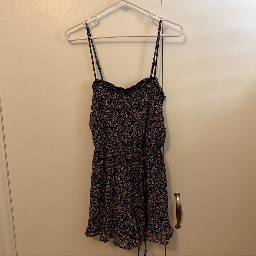 Trixxi Floral Dress - Navy and Pink